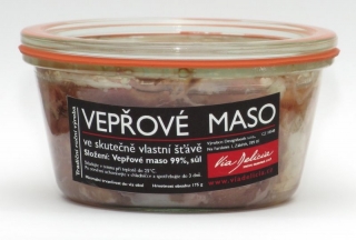 Vepřové maso ve skutečně vlastní šťávě 230g
